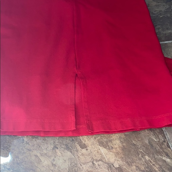 Red midi dress with pockets - Picture 5 of 5